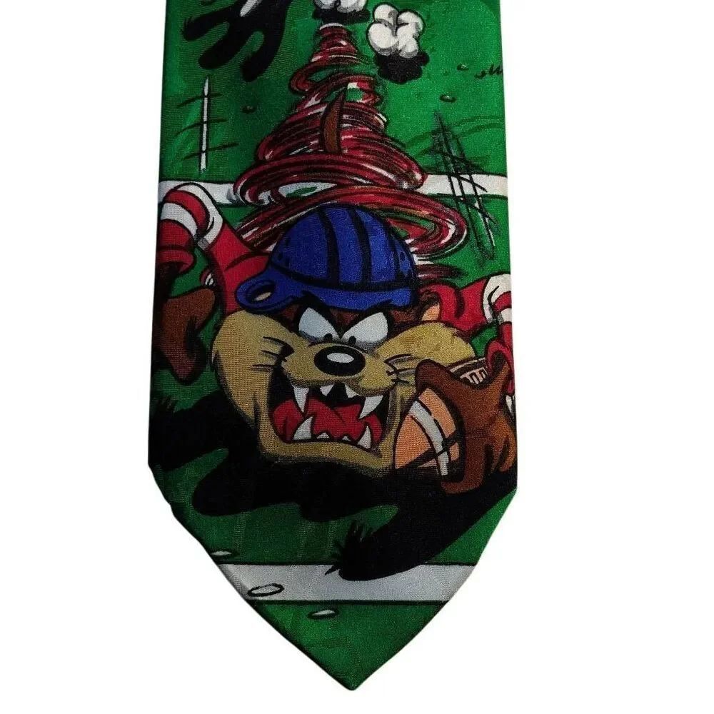 Vintage Looney Tunes Mania Football Season Tie